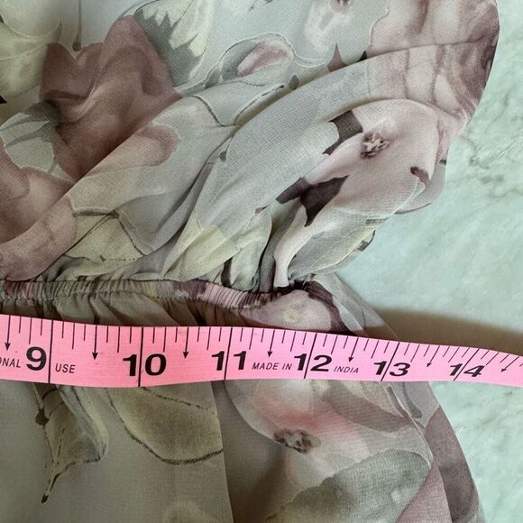 Tobi MAKE YOU MINE PLUNGING floral ROMPER kimono sleeves size S - Picture 5 of 6